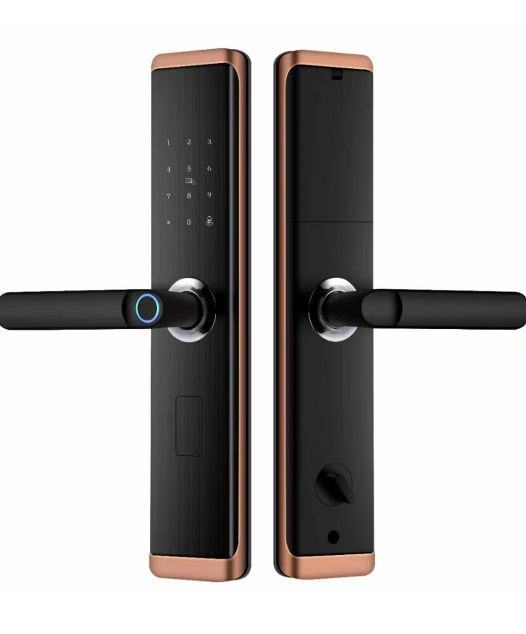 PJ - RAYS ZINC SMART DOOR LOCK FINGERPRINT, CODE, CARD, KEY