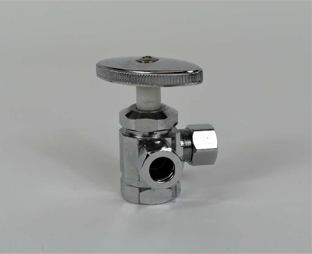 ANGLE VALVE 1/2 X 3/8 X 3/8 THREE WAY