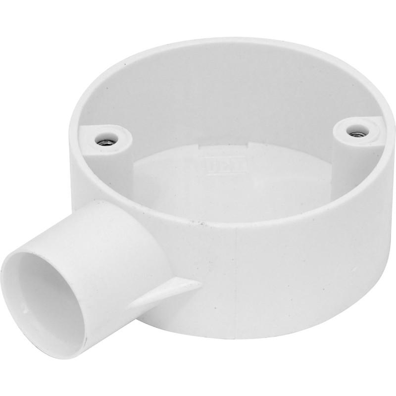 ELECTRICAL PVC CONDUIT BOX (BESA BOX) W/ COVER AND SCREWS-1-25