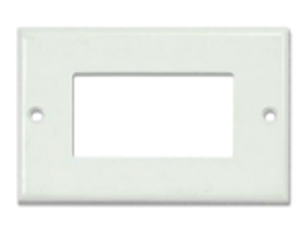 ELECTRICAL PVC PLATE-DEC-1G-W
