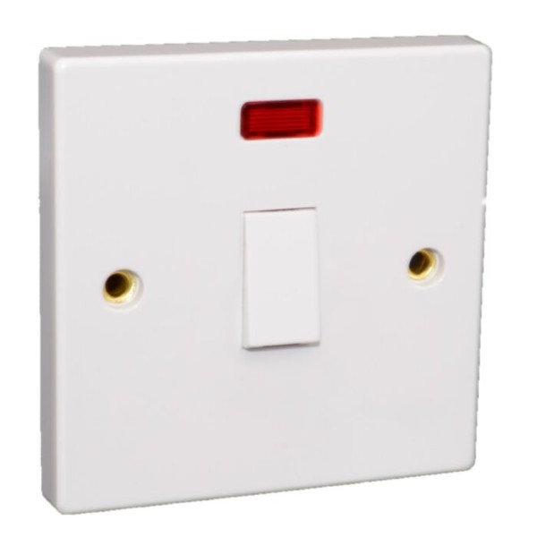 ELECTRICAL PILOT LIGHT SWITCH-20A 3X3