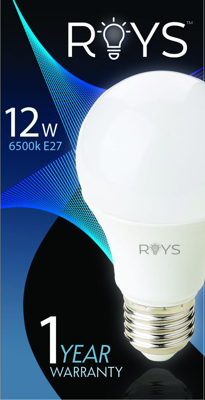 RAYS LED BULB E27 6500K-9W